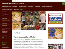 Tablet Screenshot of maplewoodproduceandgreenhouse.com